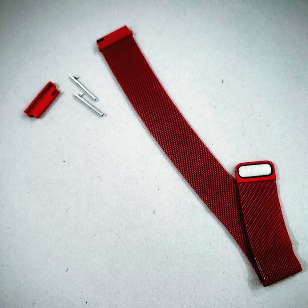 22MM Smart Watch Mesh Band - Red